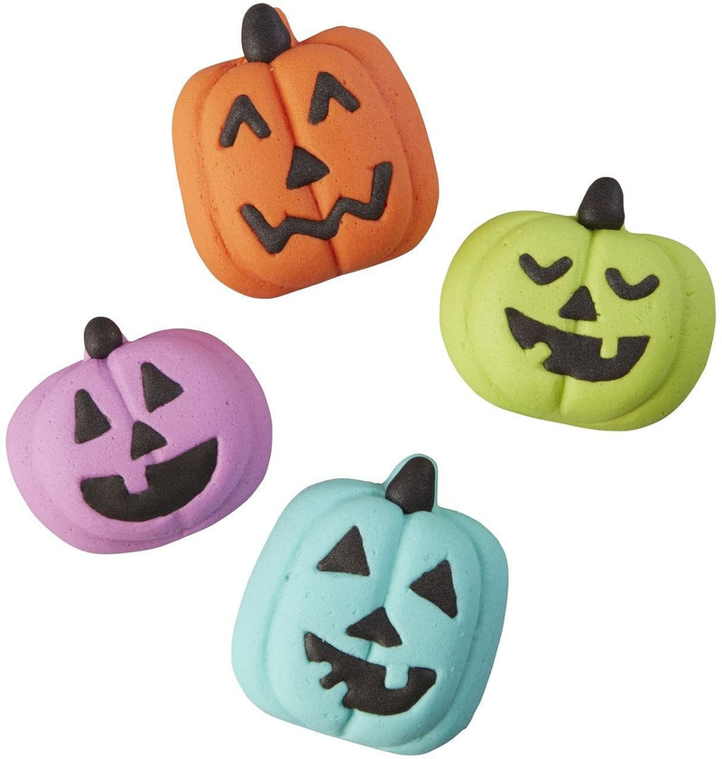 Halloween Royal Icing Decorations - Colorful Jack-o-Lanterns - Shelburne Country Store