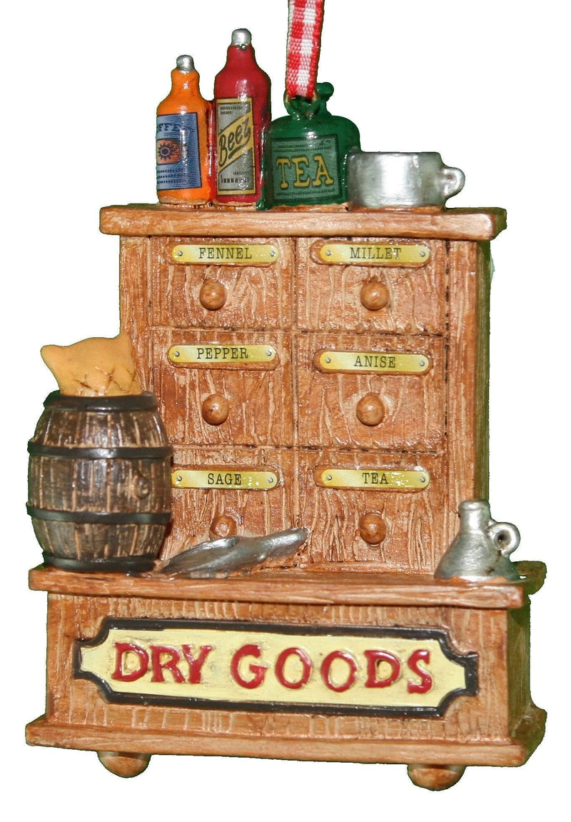 Kurt Adler Country Store Ornament - Dry Goods - Shelburne Country Store