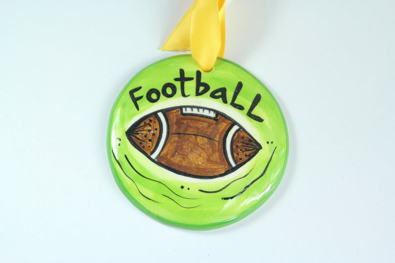 Football Hand Painted Ornament - Shelburne Country Store