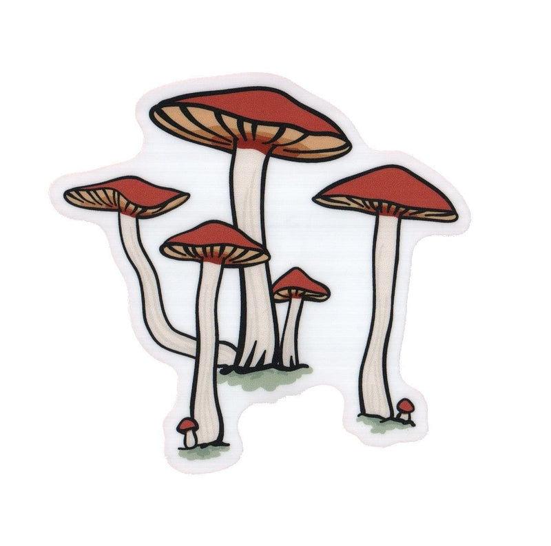Mushroom Cluster - Large Printed Sticker - Shelburne Country Store