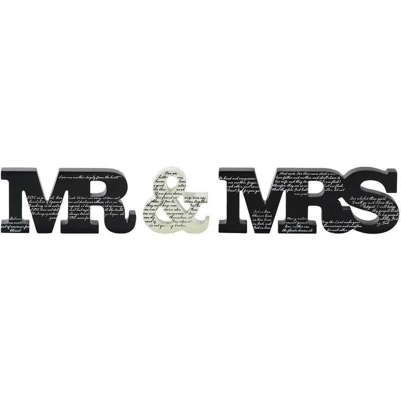 Mr Mrs Resin 3 Piece Word Plaque - Shelburne Country Store