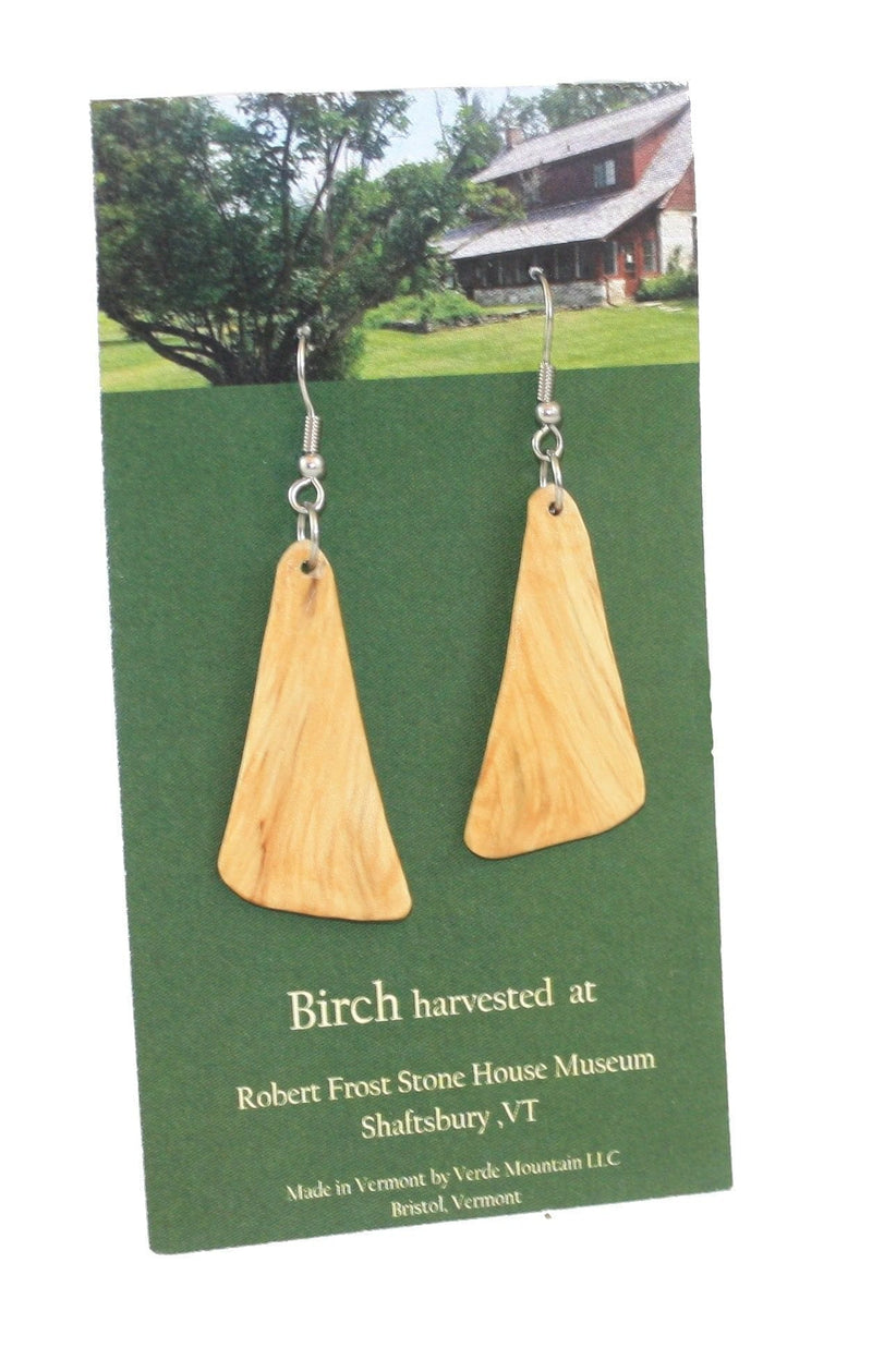 Robert Frost Birch Wood Earrings - Shelburne Country Store