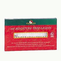 100-Light Clear Light Set With Green Wire - Shelburne Country Store
