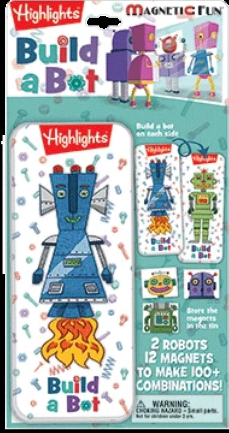 Magnetic Fun Mini Tin: Highlights - Build a Bot - Shelburne Country Store