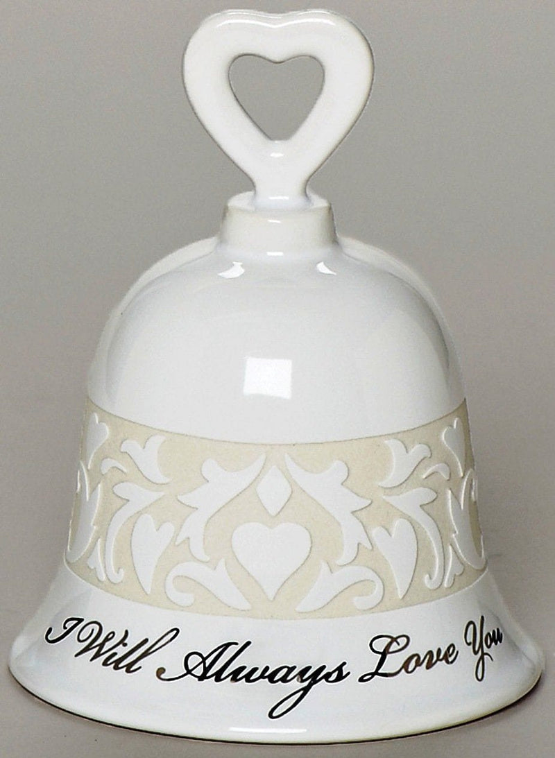 I Will Always Love You Ceramic Wedding Bell - Shelburne Country Store