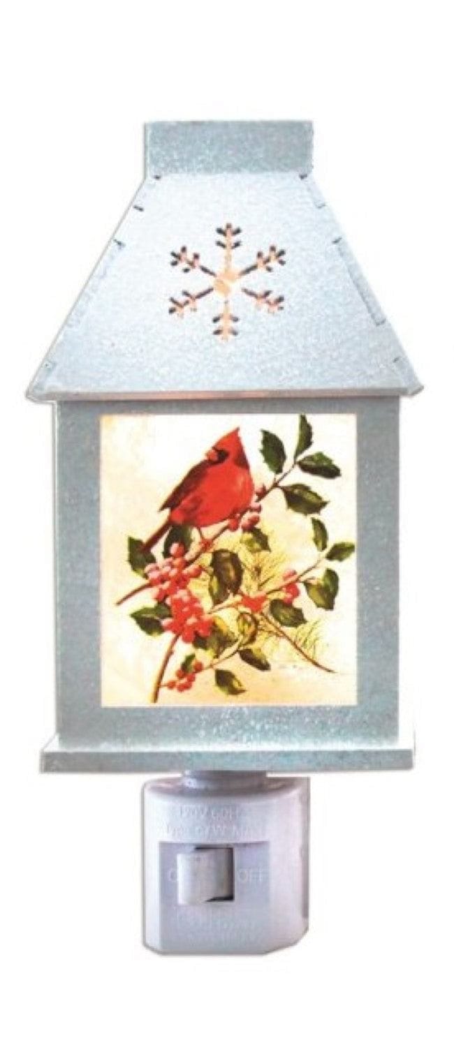 Cardinal with Holly Night Light - - Shelburne Country Store