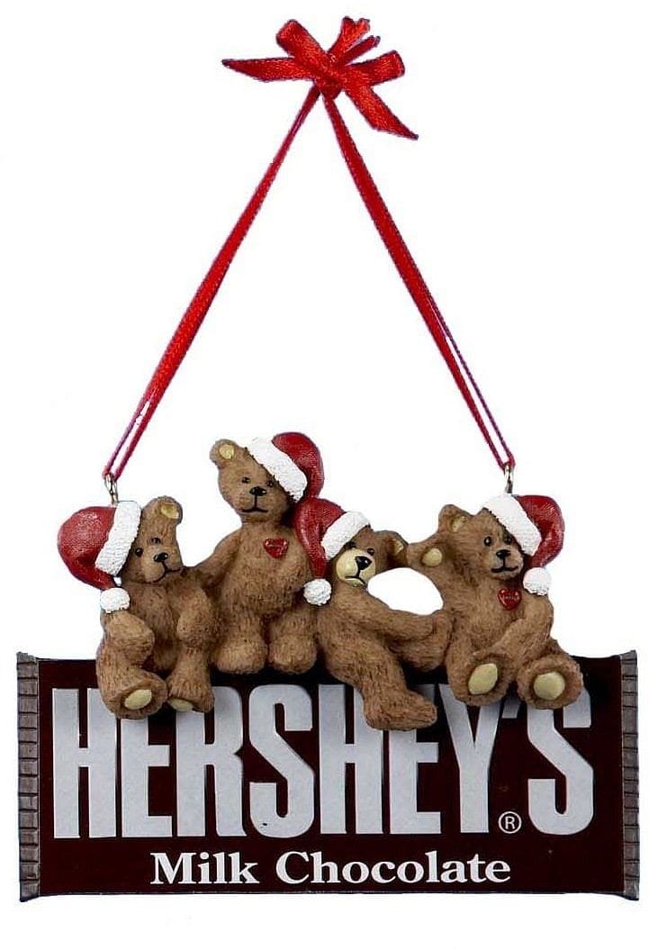 4 Inch Santa Bears On Hershy/Reeses - Reese - Shelburne Country Store