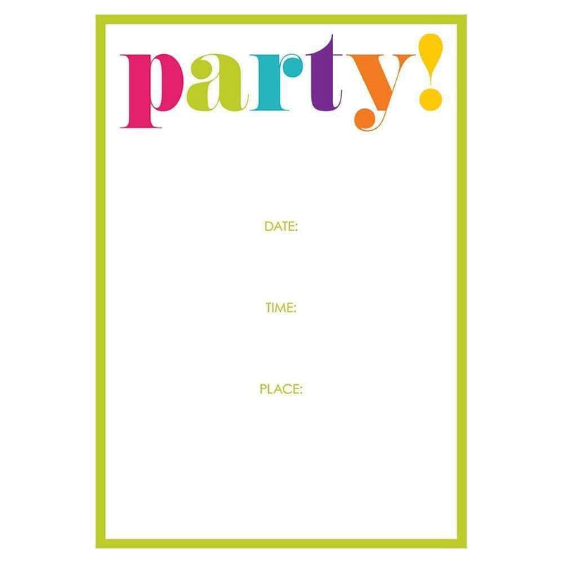 Party - Fill In Invitations - Shelburne Country Store