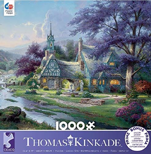 Thomas Kinkade  - Clock Tower Cottage   1000 piece Puzzle - Shelburne Country Store