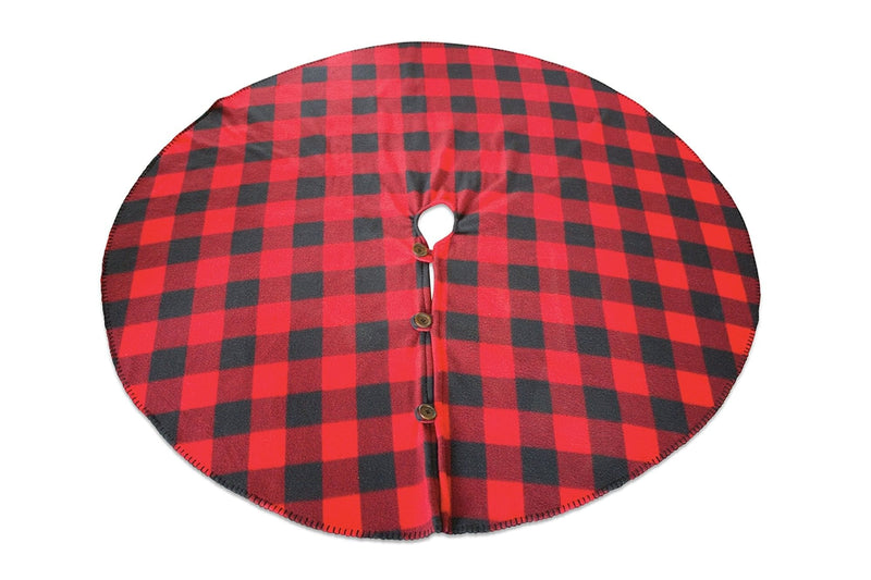 52 Inch Acrylic Plaid Tree Skirt - Shelburne Country Store