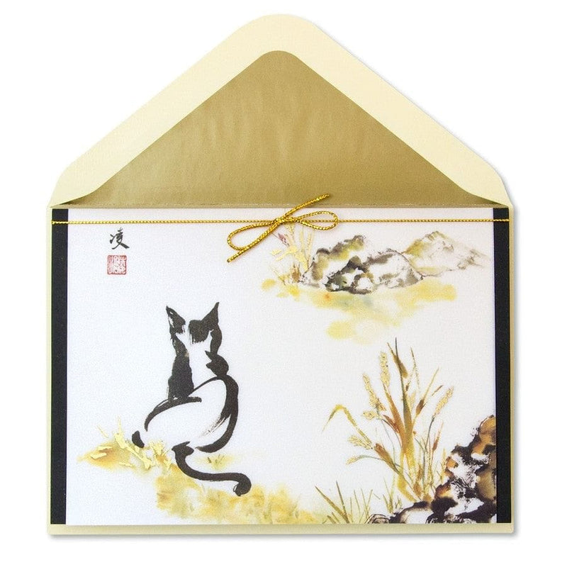 Watchful Cat Blank Card - Shelburne Country Store
