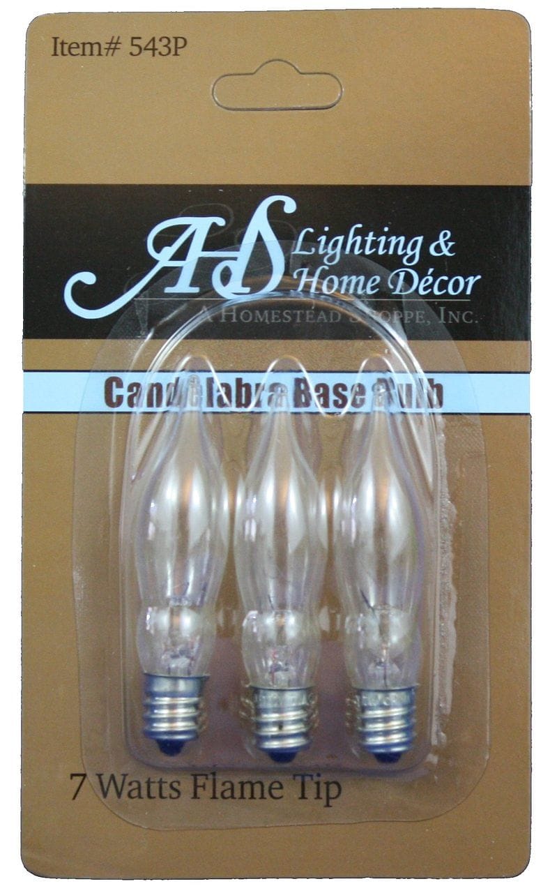Clear 7W Flame Tip 3Pk - Shelburne Country Store