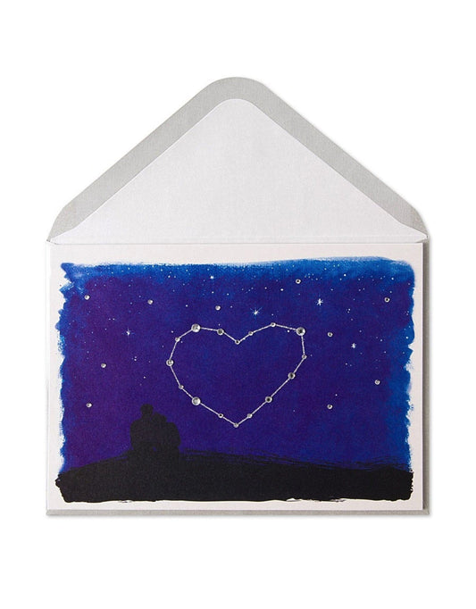 Papyrus Valentines Day Card Star Crossed Lovers Heart Constellation - Shelburne Country Store