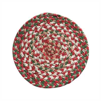 Holly Berry Braided Trivet - Shelburne Country Store