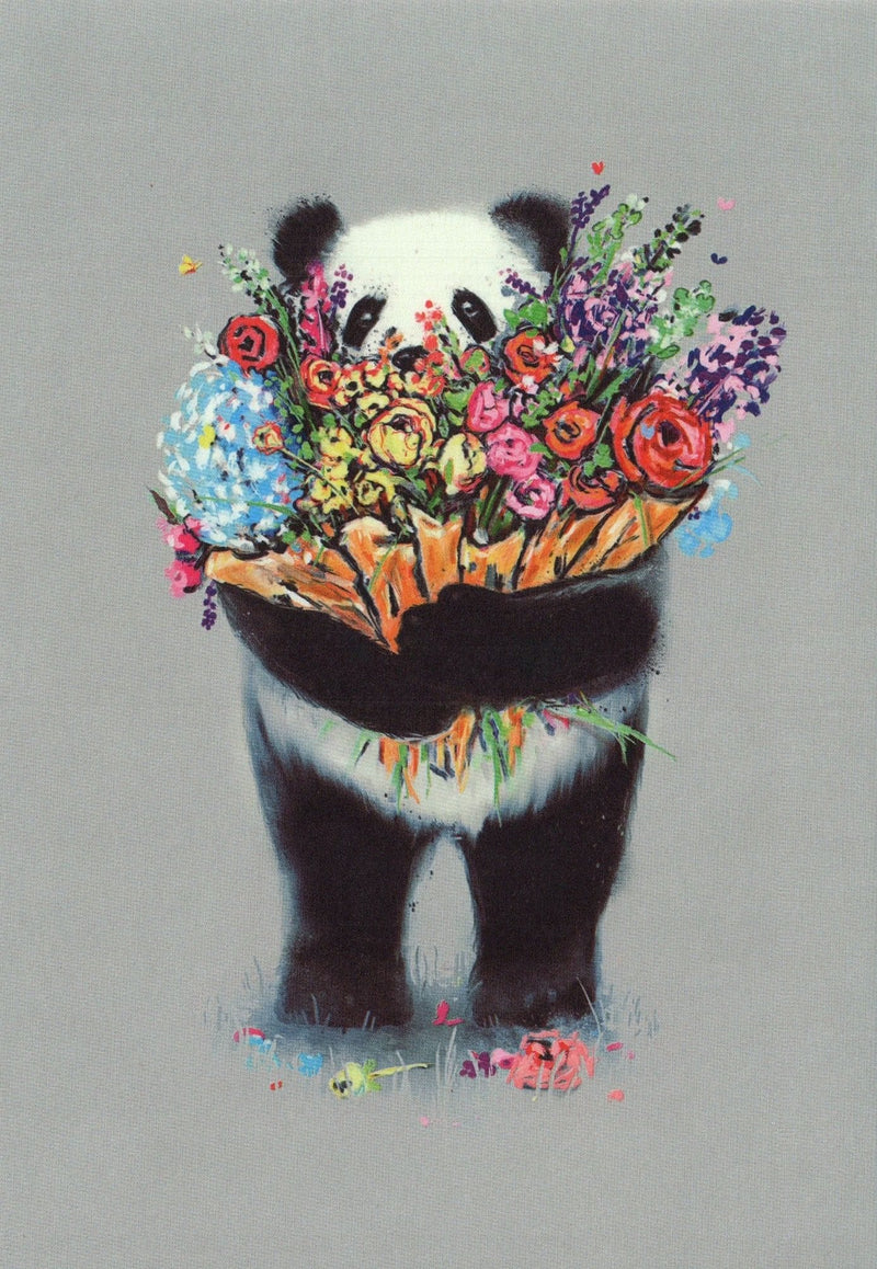 Panda bearing Flowers - Shelburne Country Store