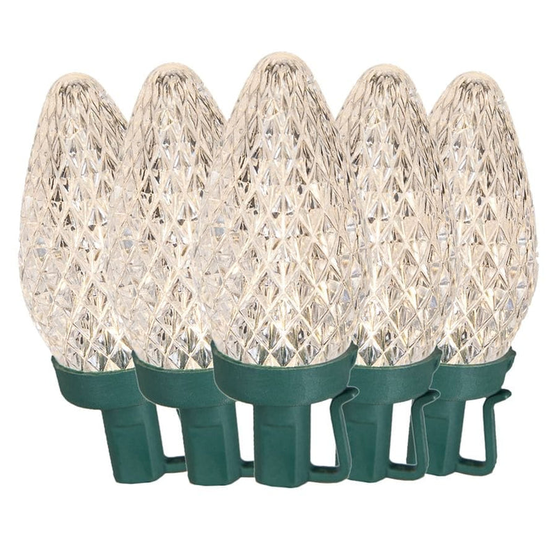 Ge 50 LED C9 String Light - Warm White / Green Wire - Shelburne Country Store