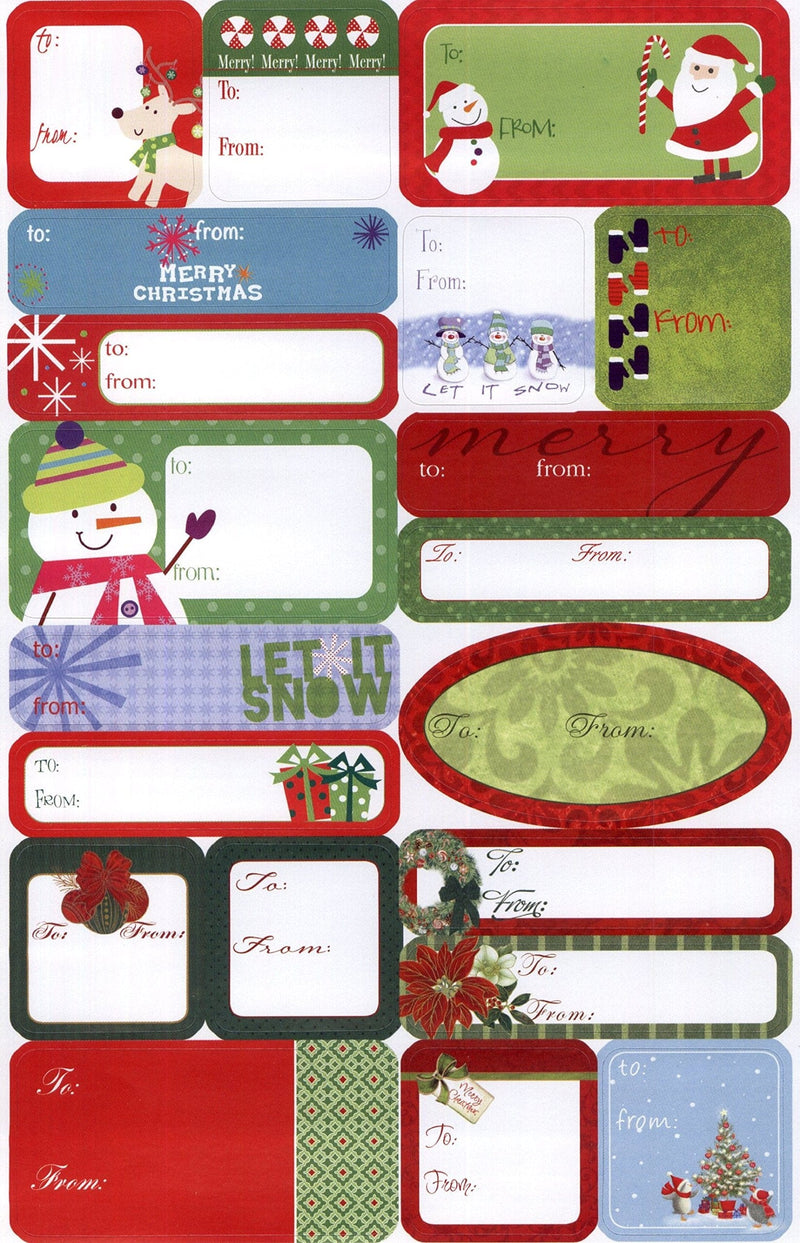 120 Peel & Stick Christmas Tags - Shelburne Country Store