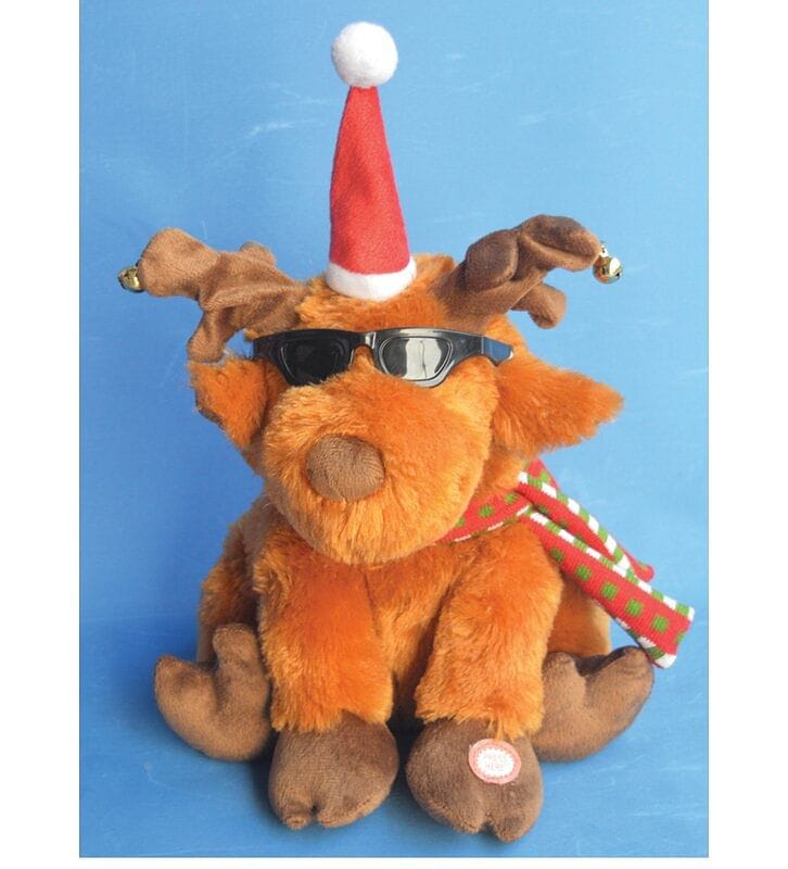 Animated Christmas Moose - 12 Inch - Shelburne Country Store