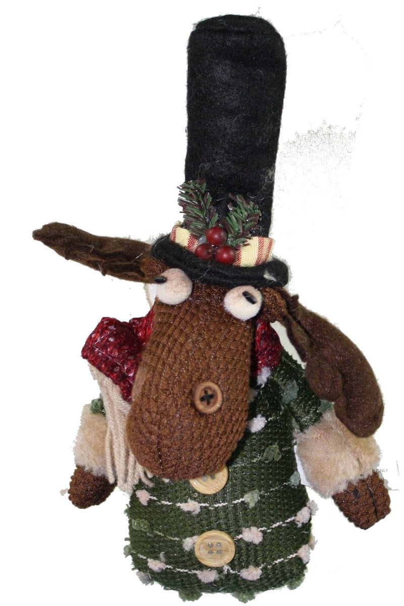10 In. Plush Moose Orn - Black Hat - Shelburne Country Store