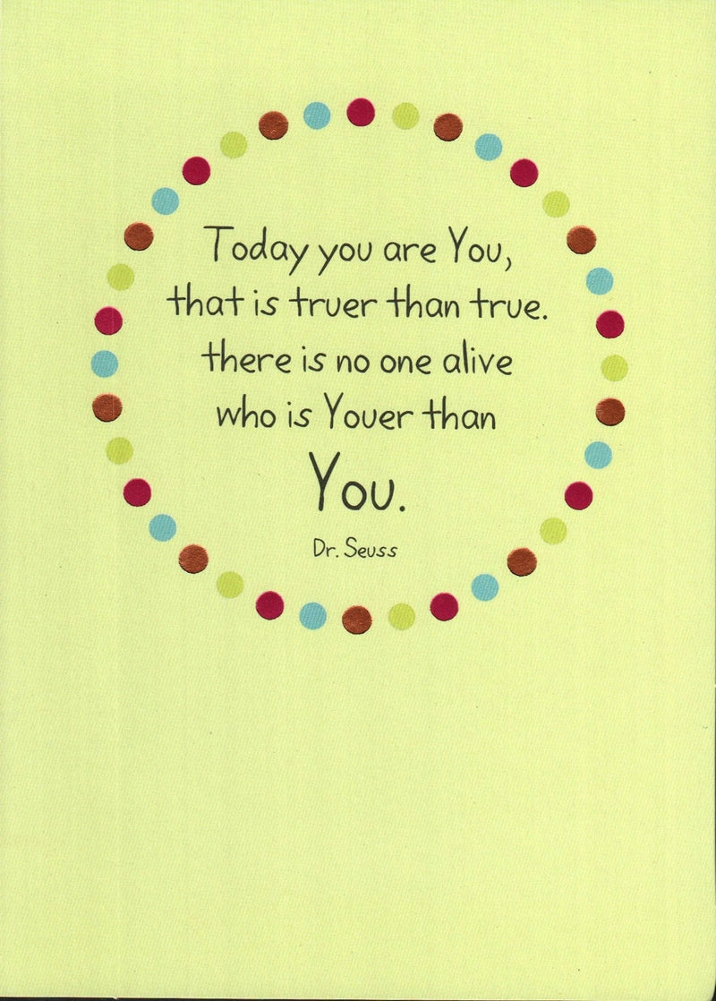Dr Seuss Quote Graduation Card - Shelburne Country Store