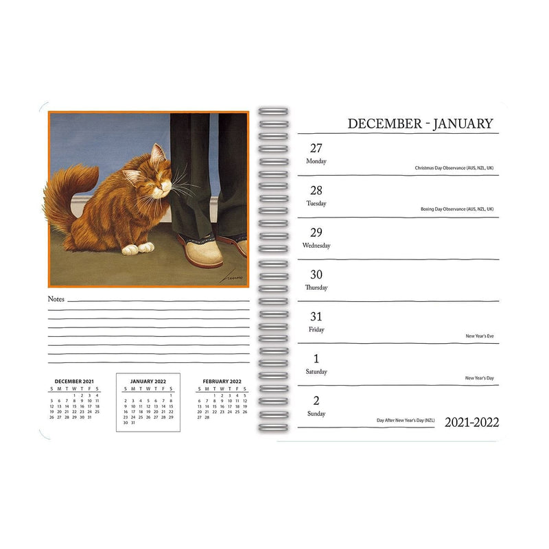 2022 American Cat Spiral Engagement Planner - Shelburne Country Store