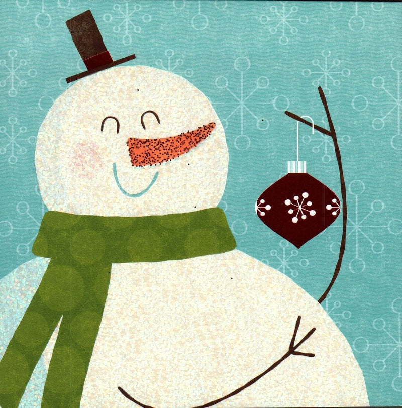 Christmas Card - Glitter Snowman - Shelburne Country Store