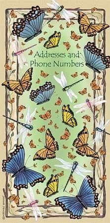 Address Book - Butterflies and Dragonflies - Shelburne Country Store