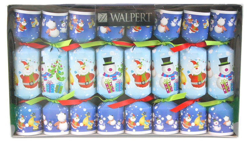 8 Count Santa & Snowman Crackers - 6.5in - Shelburne Country Store