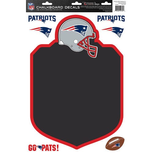 Nfl New England Patriots Chalkboard Decals - Shelburne Country Store