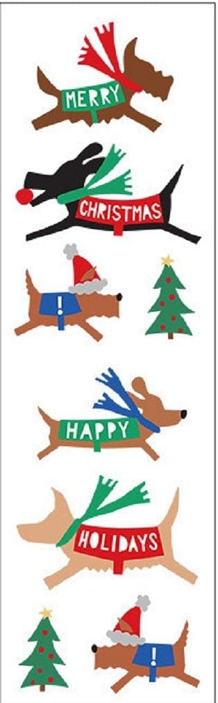 Mrs Grossman's Stickers - Christmas Dogs - Shelburne Country Store