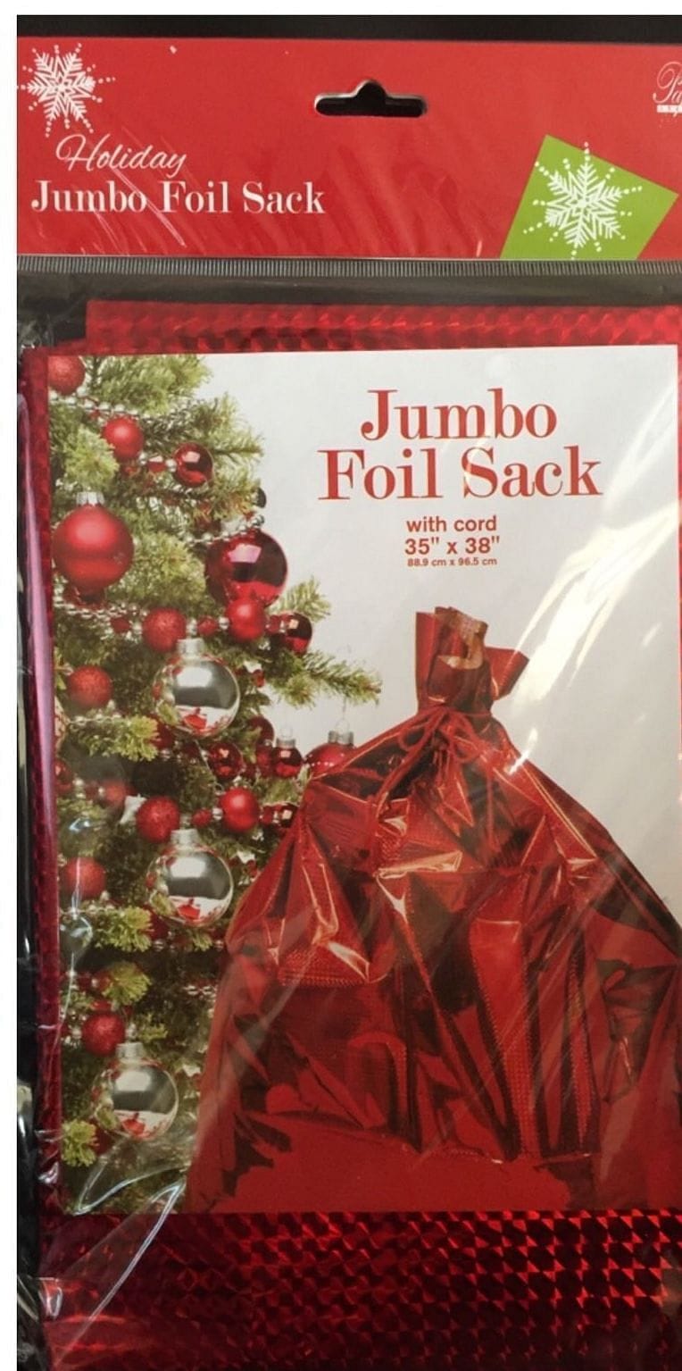 Jumbo Foil Gift Sack - - Shelburne Country Store