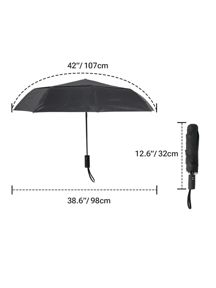 Auto Open & Close Compact Umbrella - Shelburne Country Store