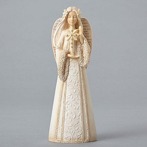 Foundations Christmas Star Angel Stone Resin Figurine, 9? - Shelburne Country Store