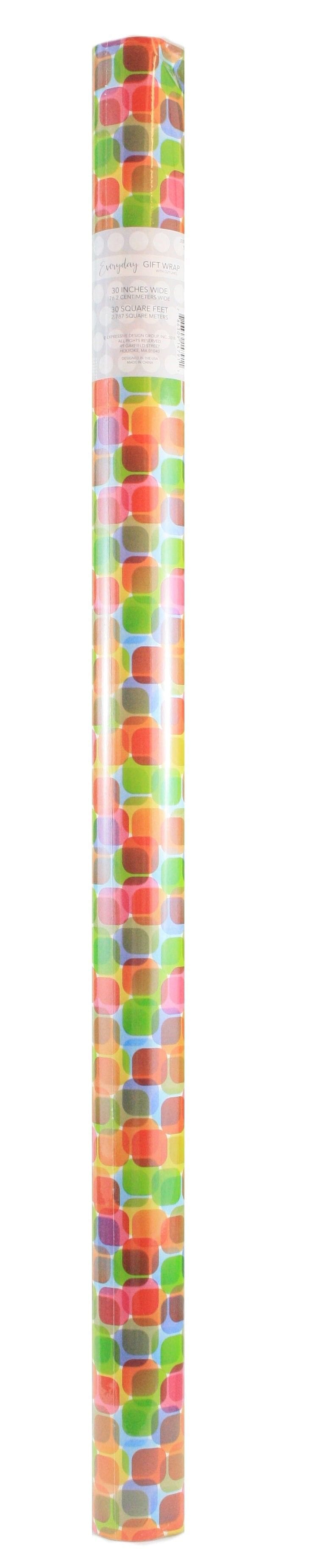 Paper Images Designer Roll Wrap 30 Square Feet (Kaleidoscope) - Shelburne Country Store
