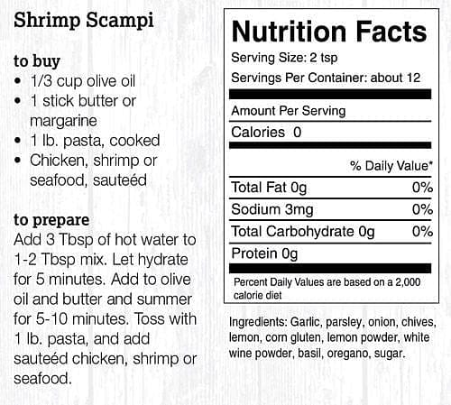 Halladays Scampi Mix - Shelburne Country Store