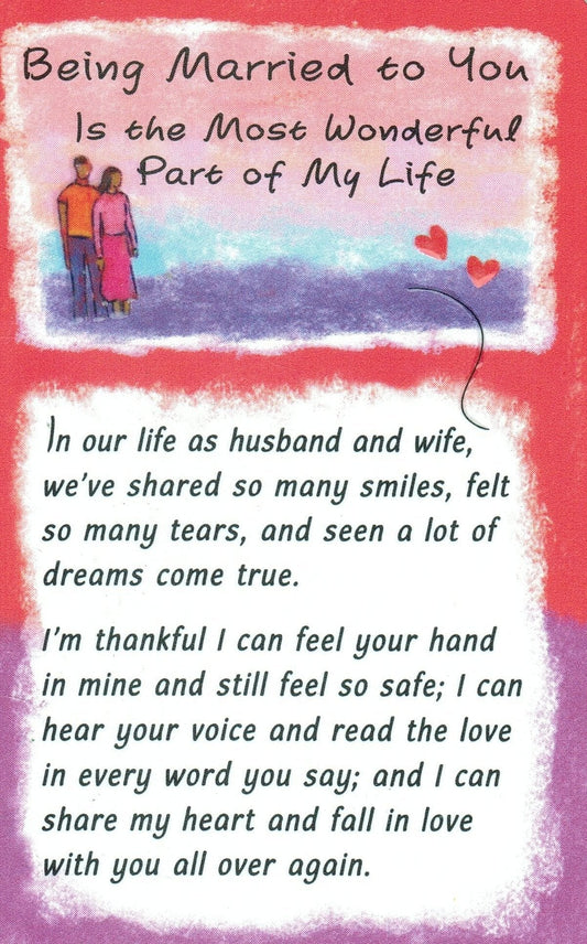 Being Married To You Is The Most Wonderful Part Of My Life - Wallet Card - Shelburne Country Store