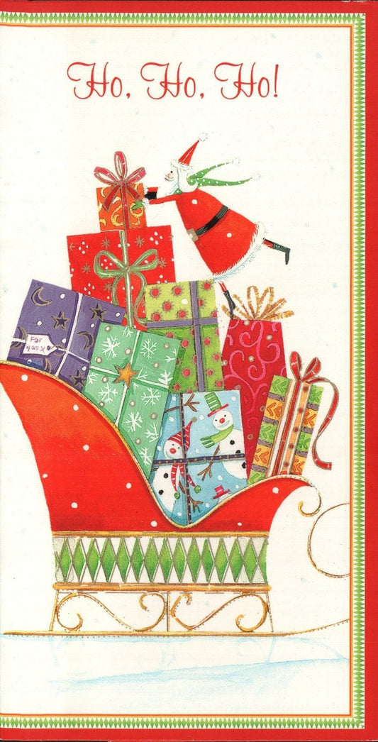Christmas Money Card - Sleigh - Shelburne Country Store