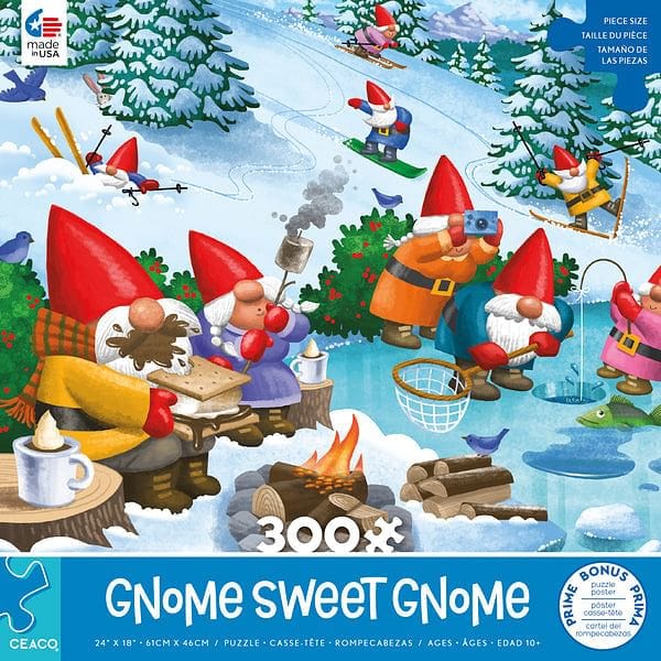 Gnome Sweet Gnome 300 piece Puzzle - - Shelburne Country Store