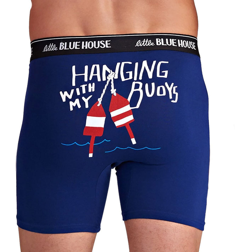 Hatley Men's Boxers - Hanging With My Buoys - - Shelburne Country Store