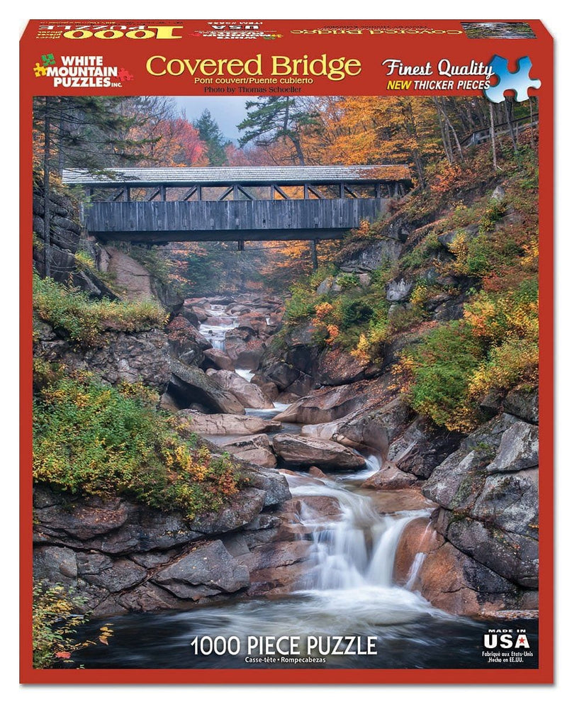 Covered Bridge Puzzle  - 1000 Piece - Shelburne Country Store