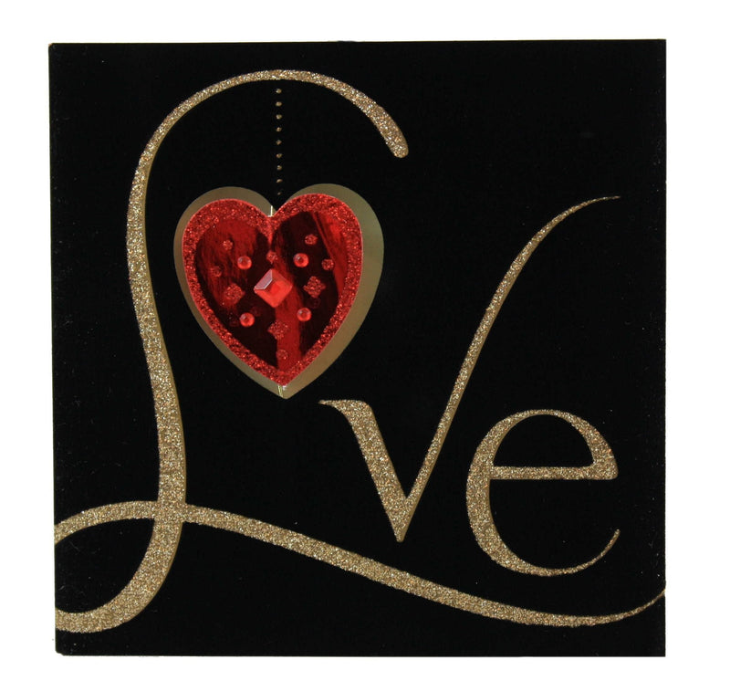 Love w/ gem heart- Valentine - Shelburne Country Store