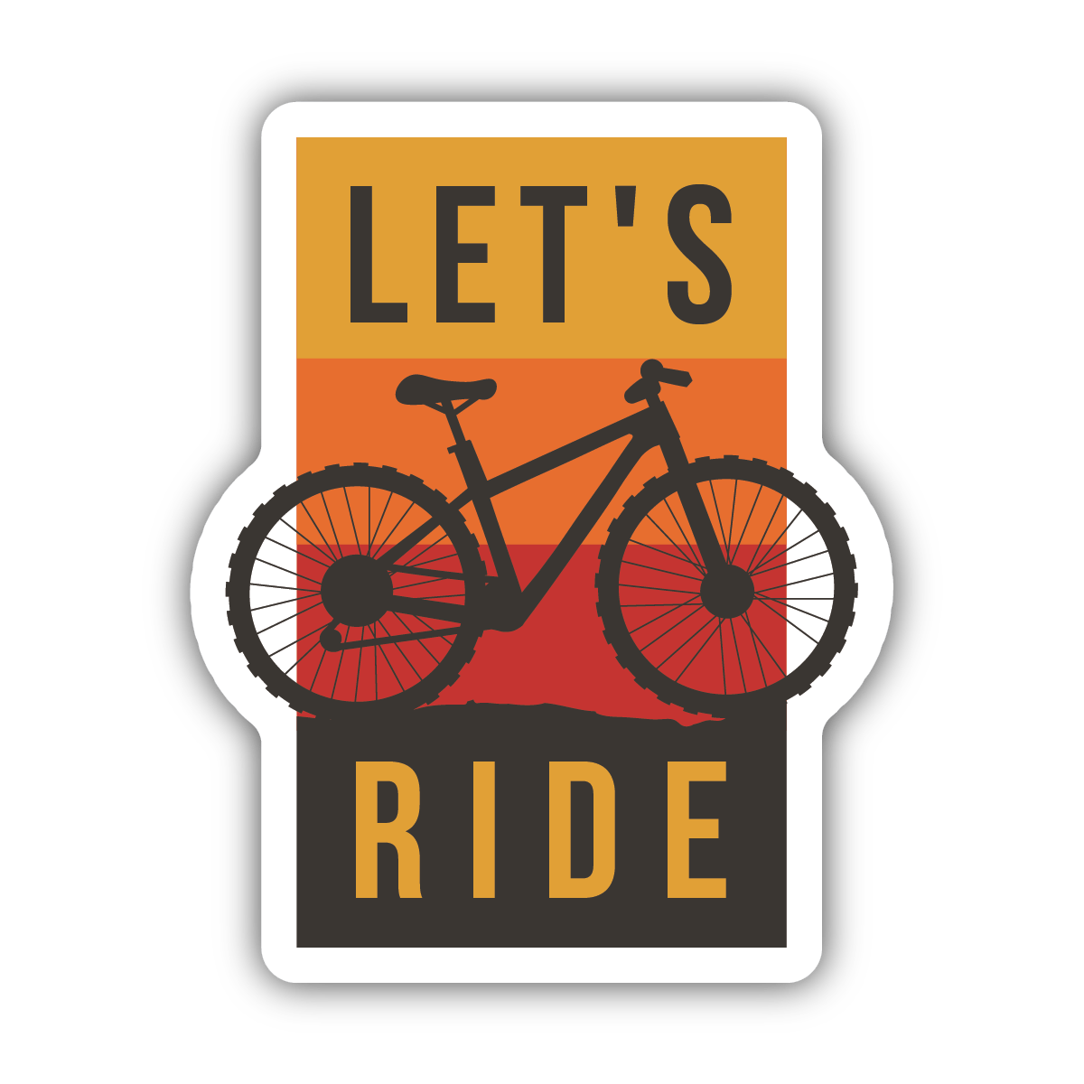 Let's Ride Sticker - Shelburne Country Store