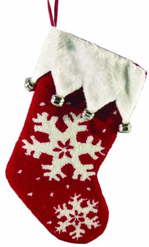19 inch Snowflake Stocking - The Country Christmas Loft