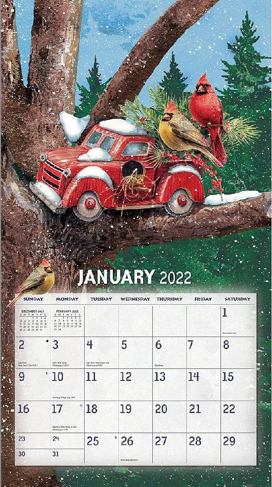 2022 Birdhouses   Wall Calendar - Shelburne Country Store