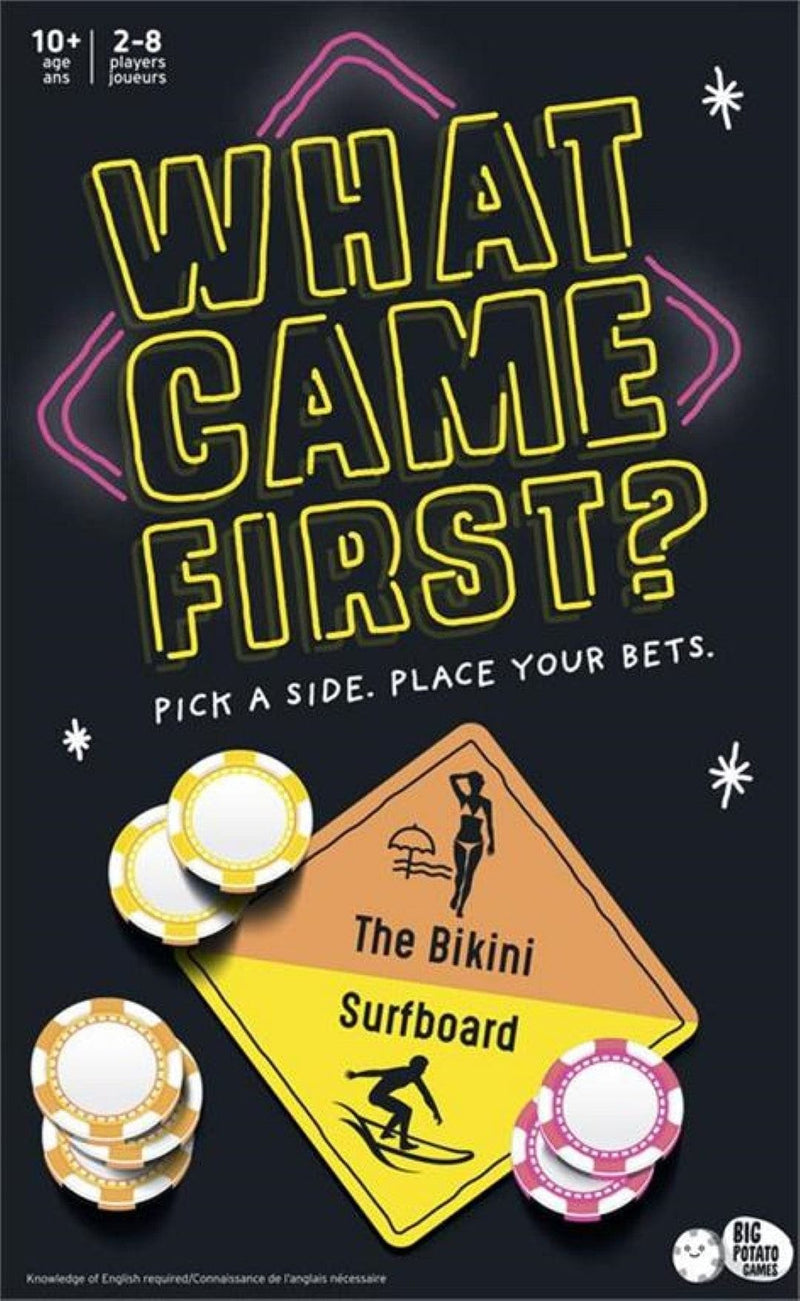 What Came First, A Party Game About Picking Sides and Betting Big, for Kids, Teens, and Adults - Shelburne Country Store