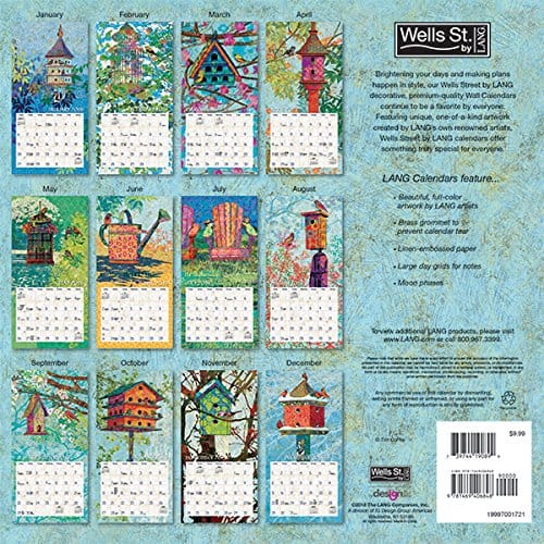 2019 Birdhouses - 12x12 Calender - Shelburne Country Store