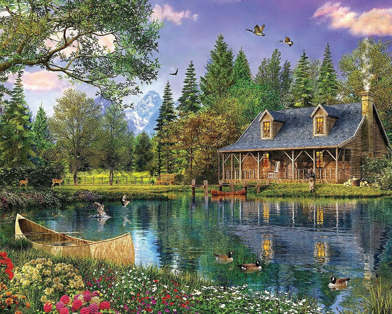 Mountain Cabin Puzzle - 1000 Piece - Shelburne Country Store