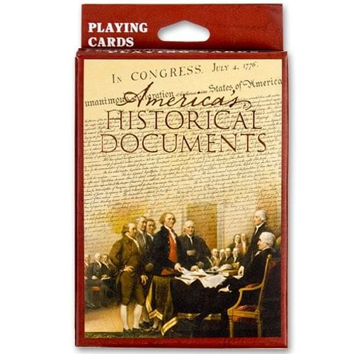 America's Historical Documents Playing Cards - Shelburne Country Store