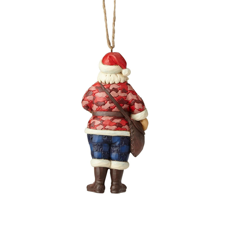 Camouflage Santa Ornament - Shelburne Country Store