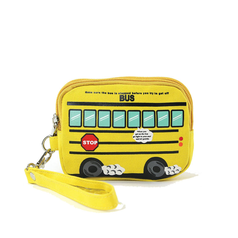 Yellow Bus Canvas Wristlet - Shelburne Country Store